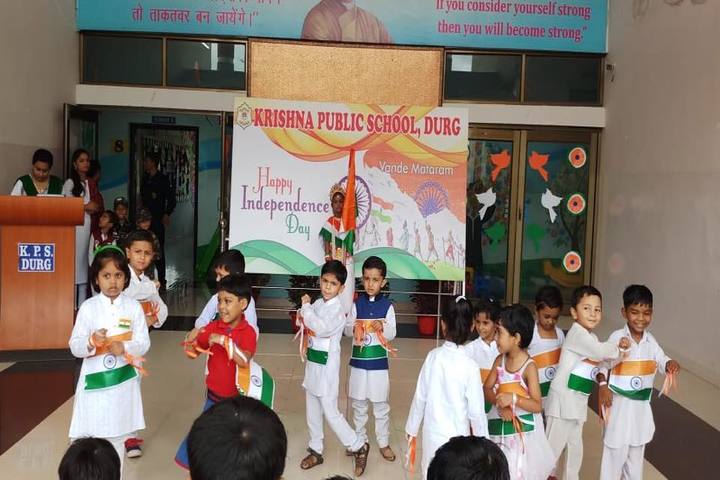 KRISHNA PUBLIC SCHOOL,PULGAON, DURG-independence day