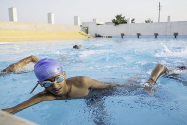 N H GOEL WORLD SCHOOL-swimming