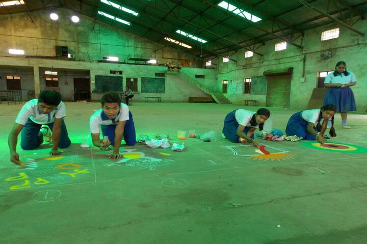 National Convent School-rangoli