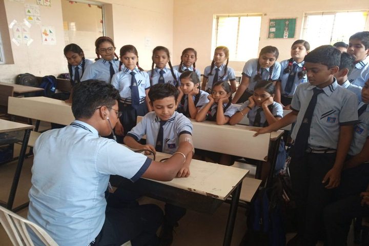 Sanskar City International School-Health Checkup Camp