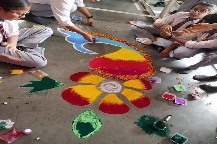 B G S International Public School-Rangoli
