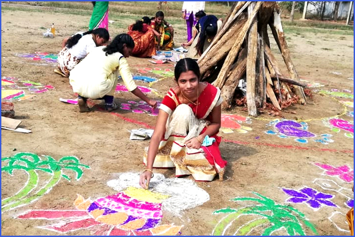 Loyola English Medium School-Sankranthi Celebrations