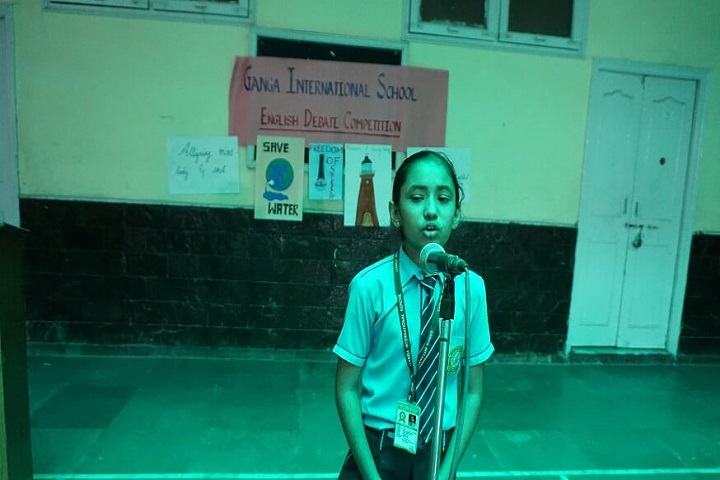 Ganga International School-Debate team
