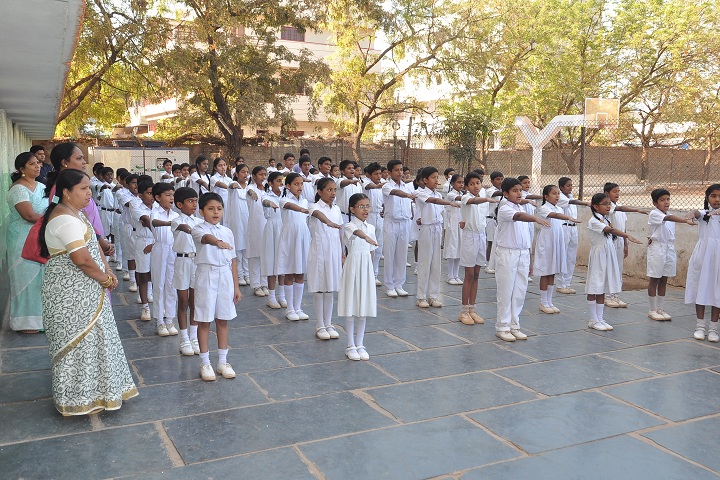 Montessori English Medium Primary School-Morning Assembly
