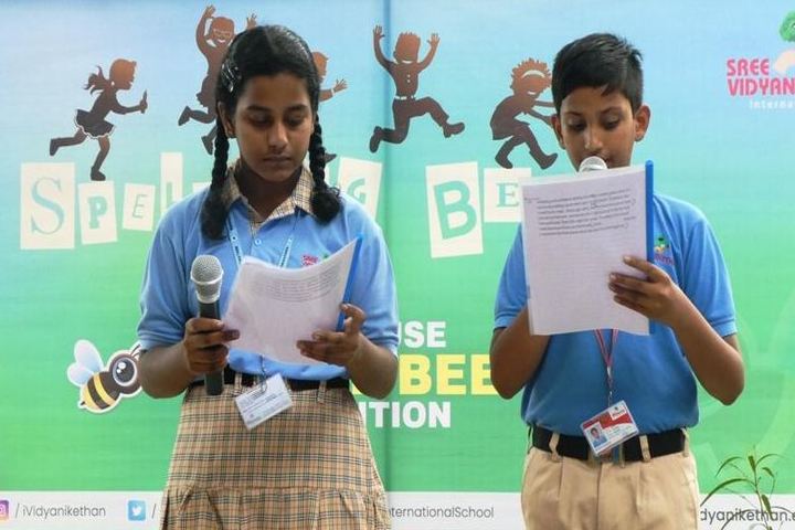 Sree Vidya Nikethan International School-Spell Bee Competition