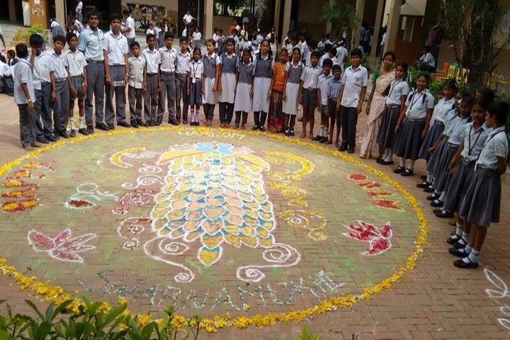 Sri City Chinmaya Vidyalaya- Rangoli