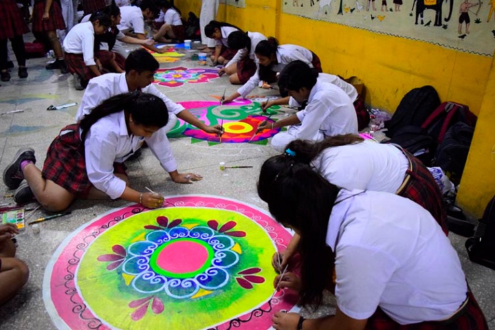 J D Tytler School-Rangoli