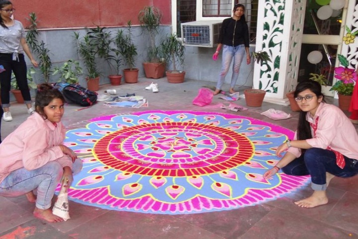 Jinvani Bharti Public School-Rangoli