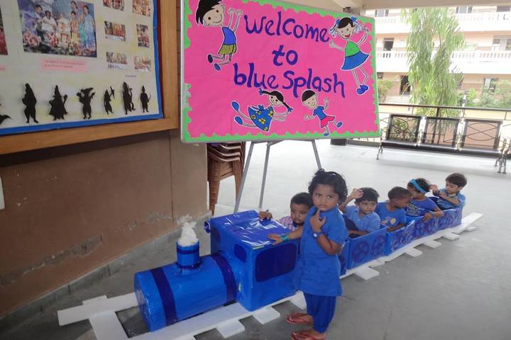 The Sun School-Blue splash