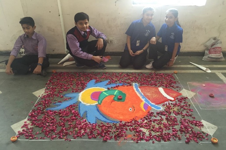 S D Public School-Rangoli event