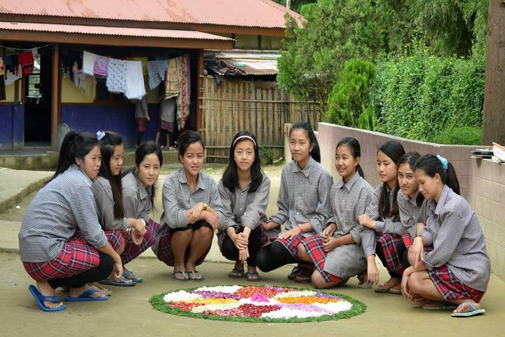 Blue Pine Residential English School-Onam Activity
