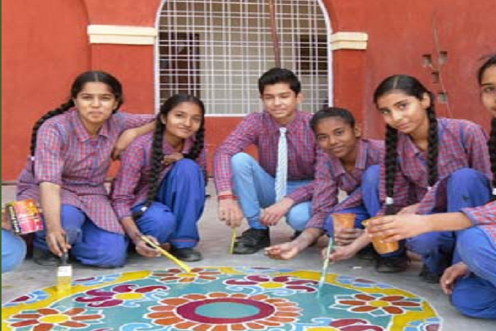 Smt Sarti Devi Public School-Rangoli