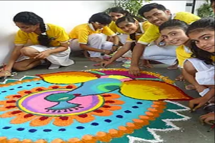 Vishwa Bharti Public School-Rangoli