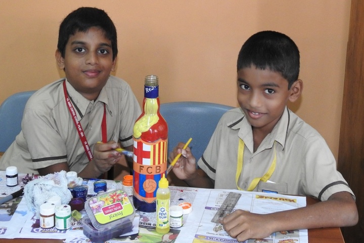 Fr Agnel Central School-Bottle Painting