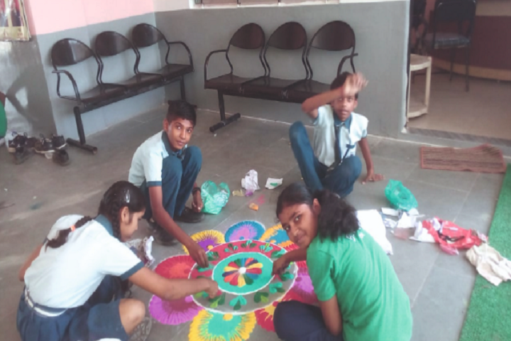Baroda Public School-Rangoli Competition