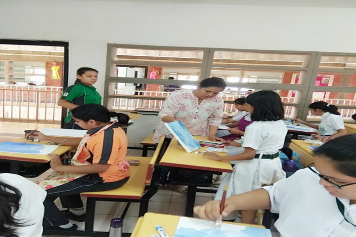 Delhi Public School-Painting class