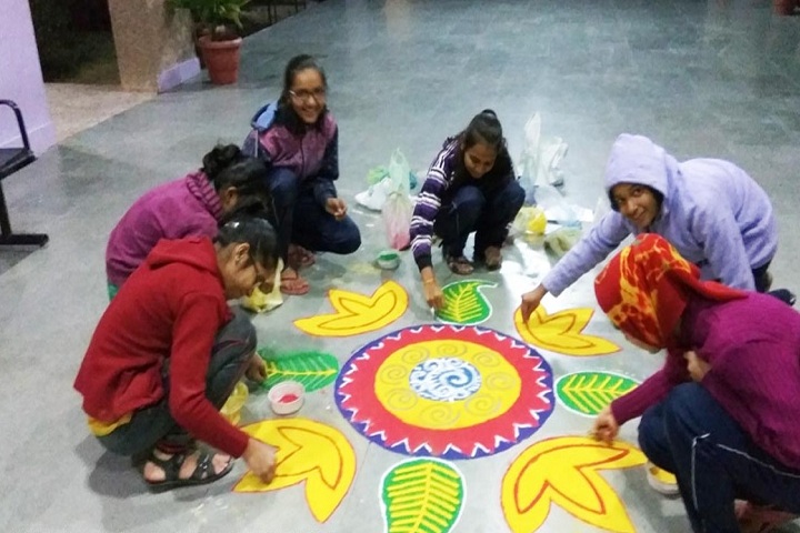 Jawahar Navodaya Vidyalaya-Rangoli Competation