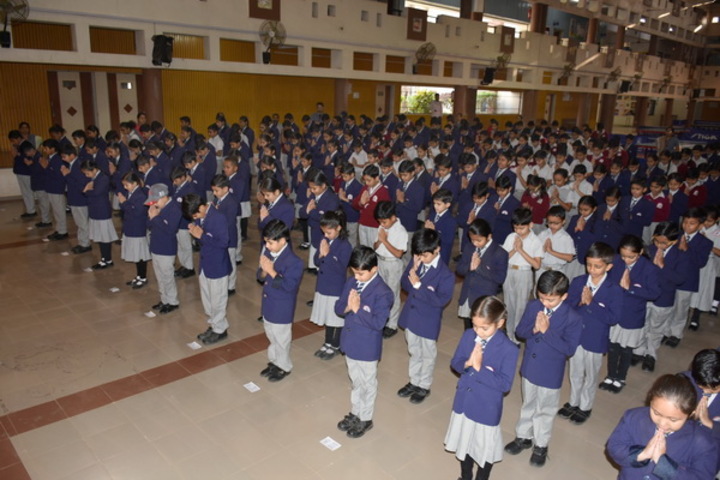 M. L. Kakadia National School-Morning Assembly