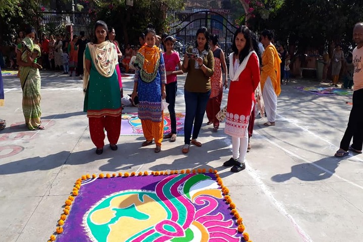 Shree Swaminarayan Goodwill School-Rangoli Competition