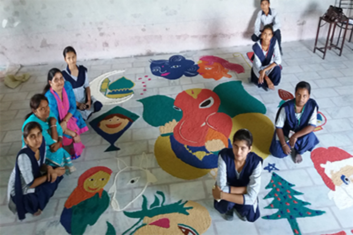 Bal Bharti Vidya Mandir High School-Rangoli