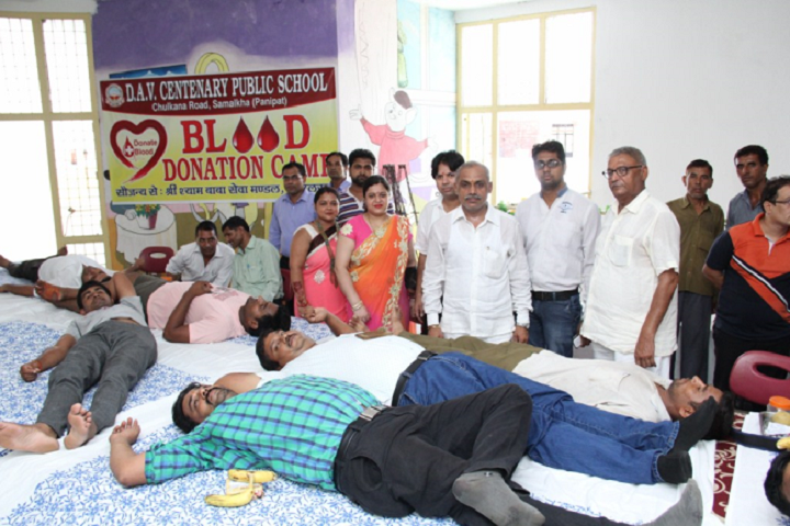 D A V Centenary Public School-Blood-Donation-Camp