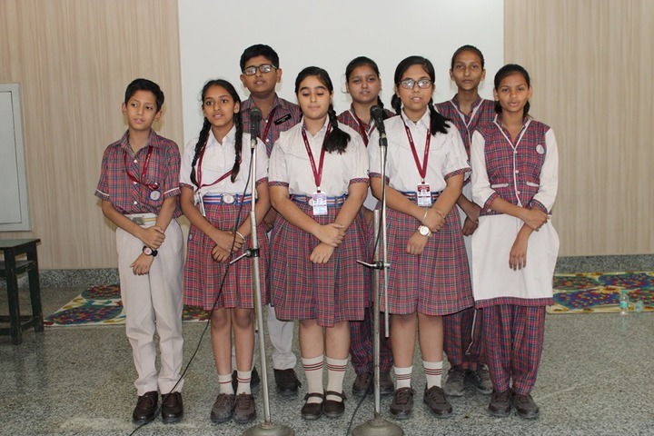 D A V English Medium Model Senior Secondary School-Singing Activity