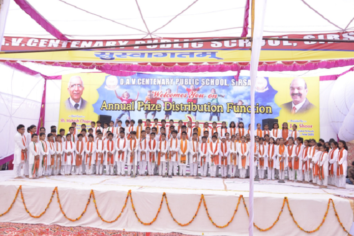Dav Centenary Public School Sirsa-Annual Prizes Distribution