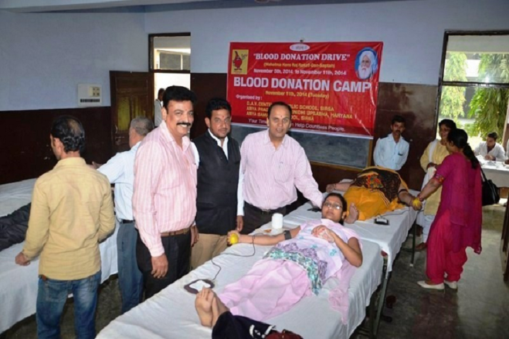Dav Centenary Public School Sirsa-Blood Donations Camp
