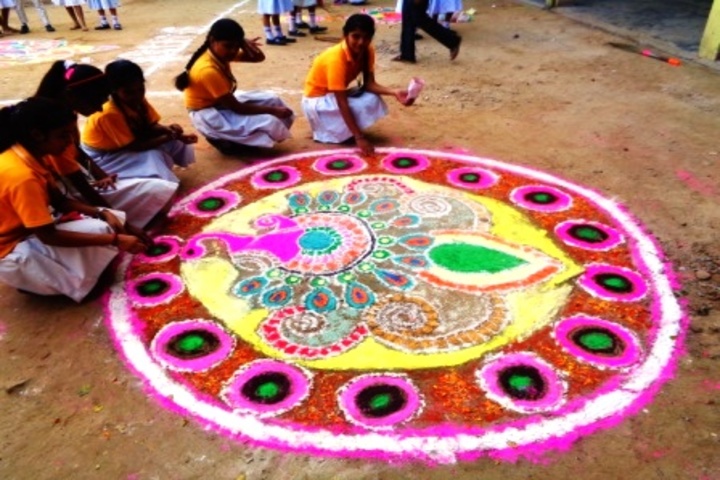 Deeksha Public School-Rangoli