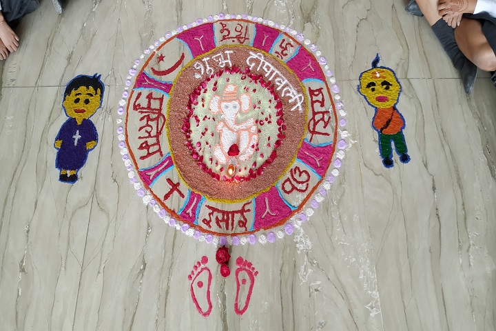 Delhi Public School Ambala-Rangoli Competition