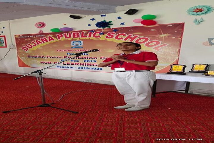Dujana Public School-Poem Rectiation