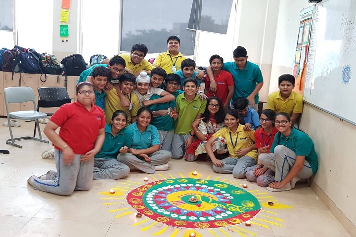 Gems International School-Rangoli Competition