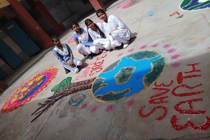 Happy Senior Secondary School-Rangoli Competition