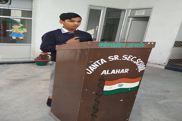Janta Adarsh Satydev Sr Sec School-Speeches