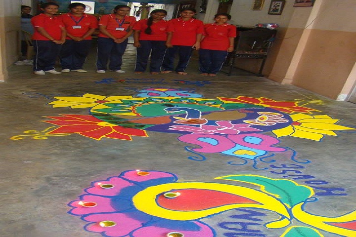 John F Kennedy Public School-Rangoli