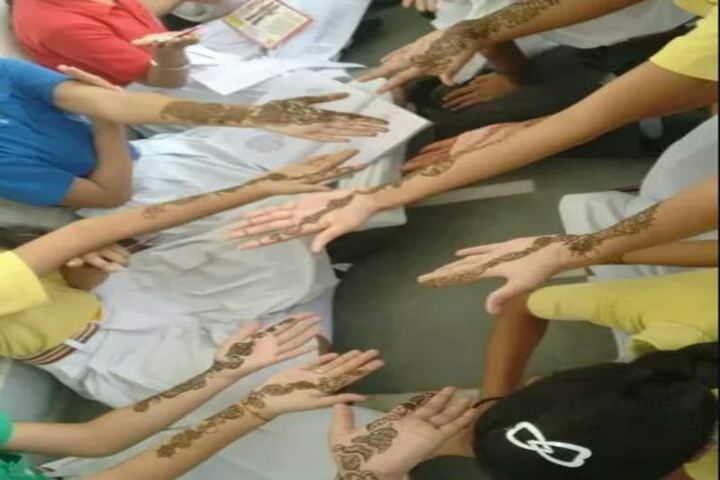S B Model School-Mehandi Competiton