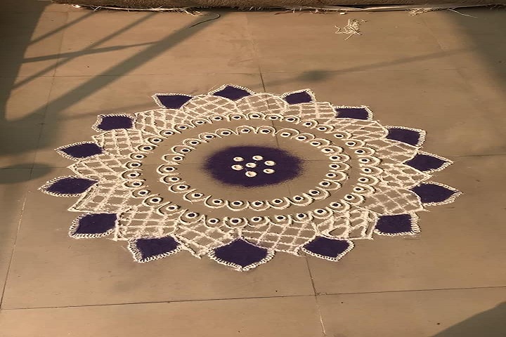 Sanskar International School-Rangoli Competition