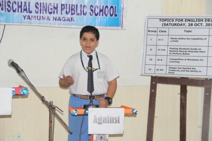 Sant Nischal Singh Public School-Debate