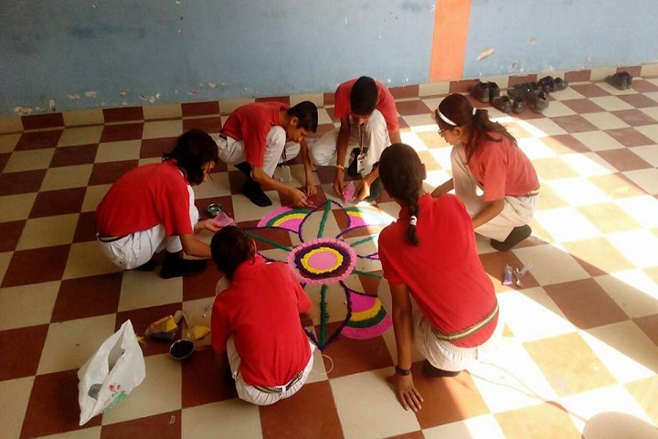 Vedanta International School-Rangoli competition