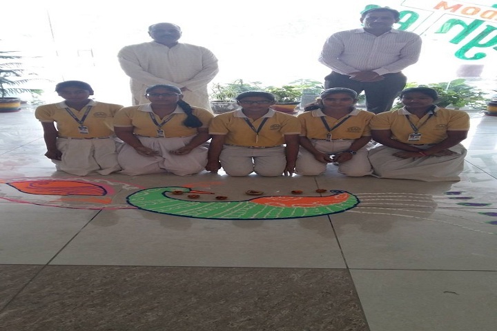 Vikas International School-Rangoli Event