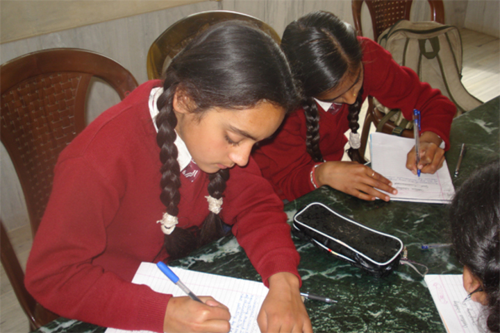 B L Central Public School-Hand Writing Activity