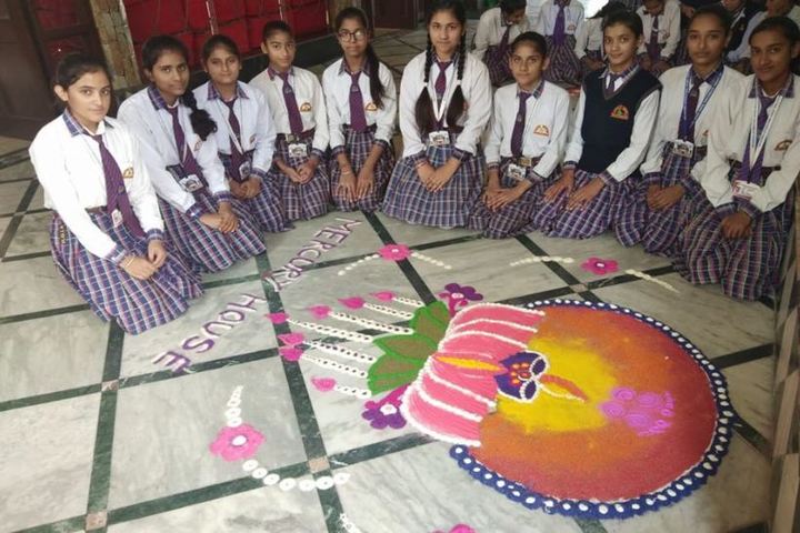 Him Gurukul International School-Rangoli Competition