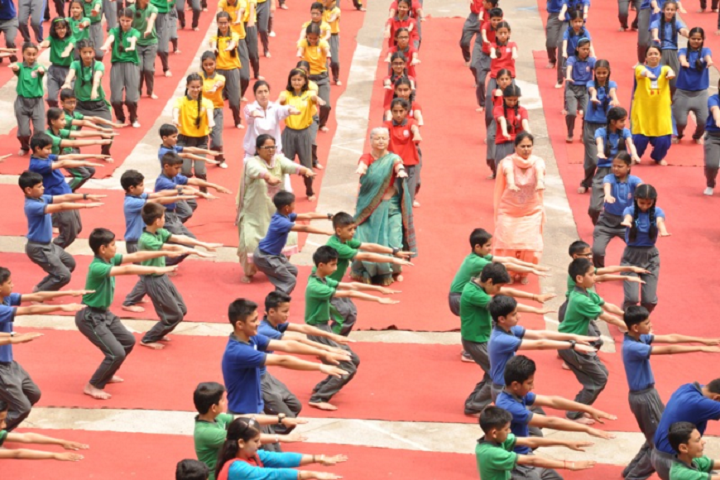 M R A D A V Publilc School-Yoga Day