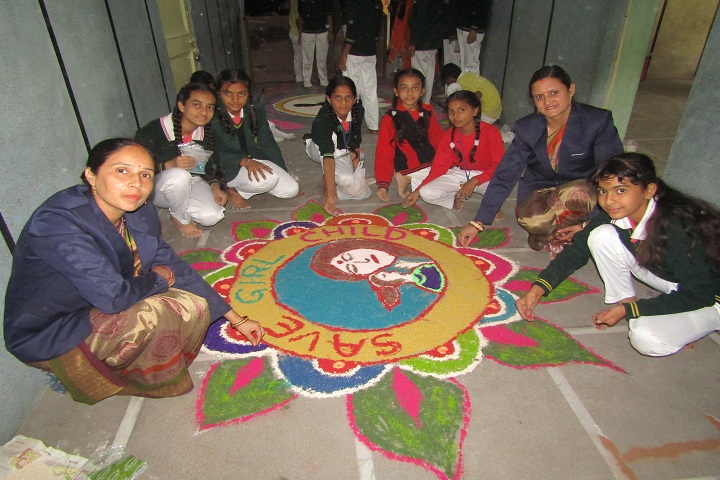 New Gyan Dham Public School-Rangoli
