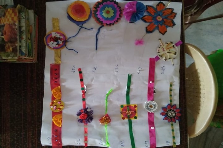 RK International School-Rakhi Making Activity