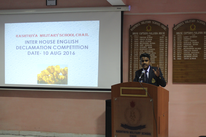 Rashtriya Military School-Declamation