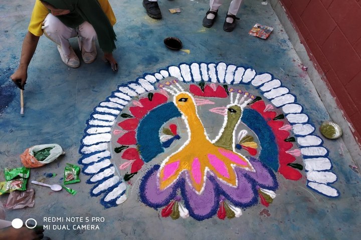 Delhi Public School-Rangoli Compitition