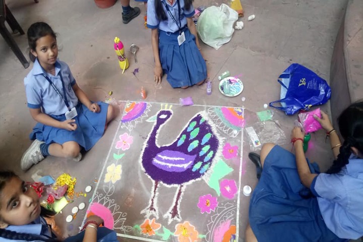Heritage School-Rangoli Compitition