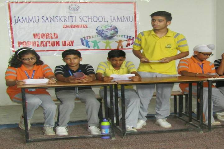 Jammu Sanskriti School-Population Day