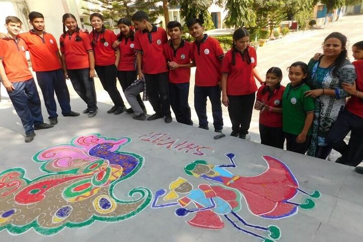 Kendriya Vidyalaya-Rangoli day View